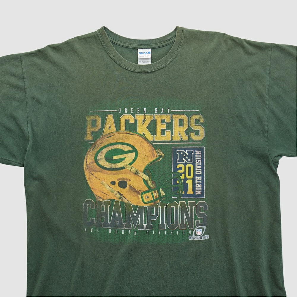 Fanatics Green Bay Packers Gildan 2011 T-shirt Green Vintage