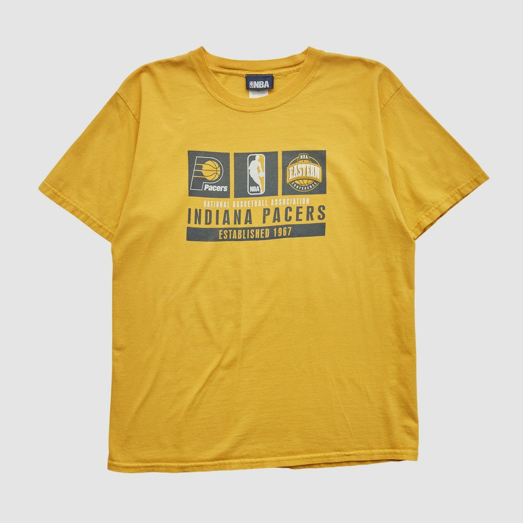 Indiana Pacers NBA 2000s T-shirt Yellow Vintage | Vintage for sale