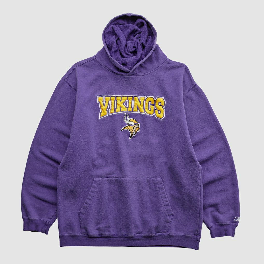 Fanatics Minnesota Vikings NFL 2000s Hooded Pullover Sweatshirt Purple Vintage