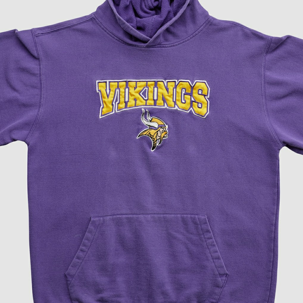 Fanatics Minnesota Vikings NFL 2000s Hooded Pullover Sweatshirt Purple Vintage