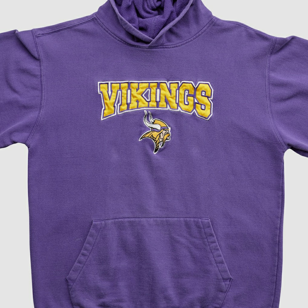 Fanatics Minnesota Vikings NFL 2000s Hooded Pullover Sweatshirt Purple Vintage