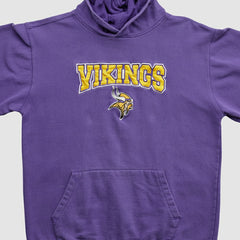 Fanatics Minnesota Vikings NFL 2000s Hooded Pullover Sweatshirt Purple Vintage