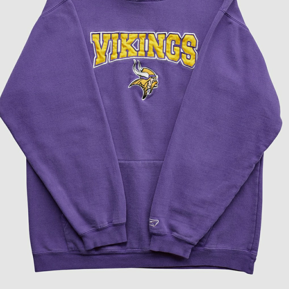 Fanatics Minnesota Vikings NFL 2000s Hooded Pullover Sweatshirt Purple Vintage