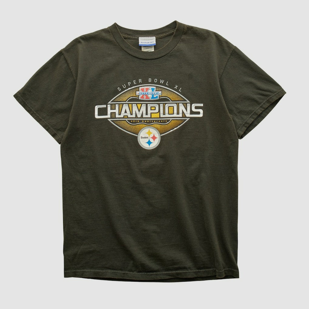 Fanatics Pittsburgh Steelers Reebok 2006 T-shirt Charcoal Vintage
