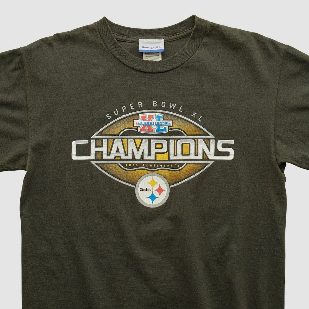 Fanatics Pittsburgh Steelers Reebok 2006 T-shirt Charcoal Vintage
