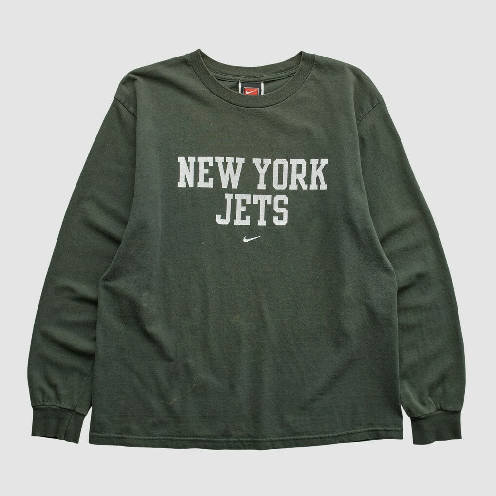 Fanatics New York Jets 2000s Long Sleeve T-shirt Green Vintage