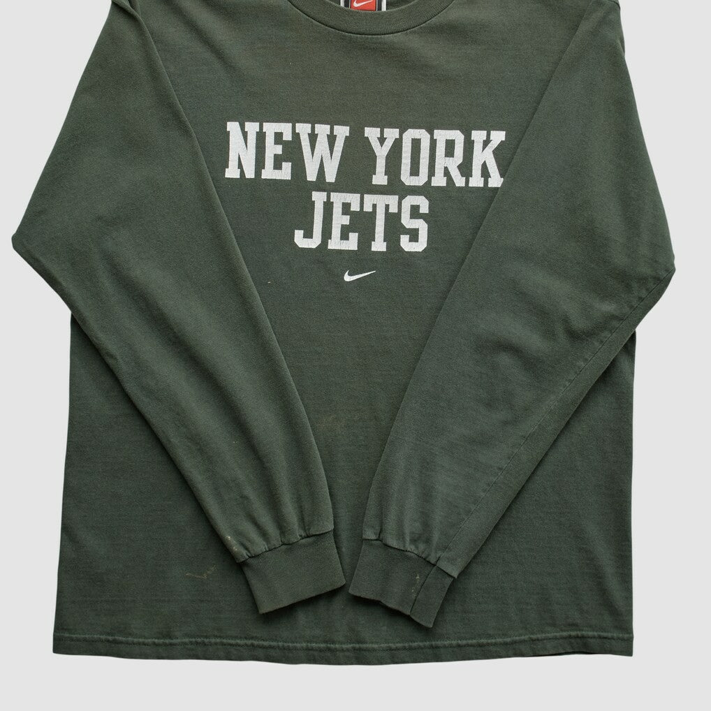 Fanatics New York Jets 2000s Long Sleeve T-shirt Green Vintage