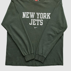 Fanatics New York Jets 2000s Long Sleeve T-shirt Green Vintage