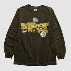 Fanatics Pittsburgh Steelers Alstyle 2006 Long Sleeve T-shirt Brown Vintage