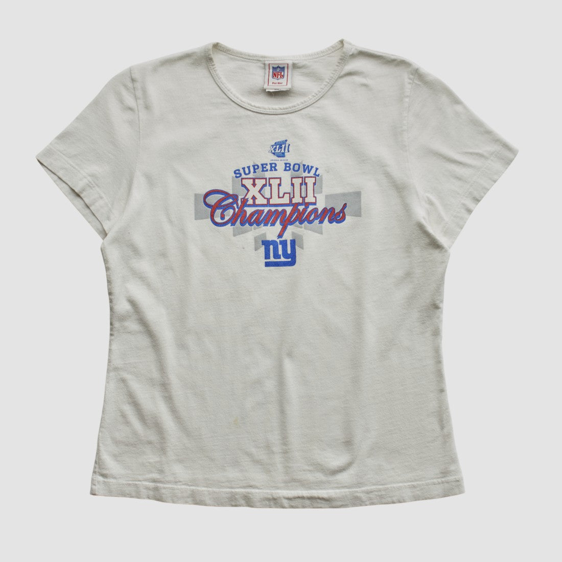 Fanatics Super Bowl XLII NFL 2008 T-shirt White Vintage