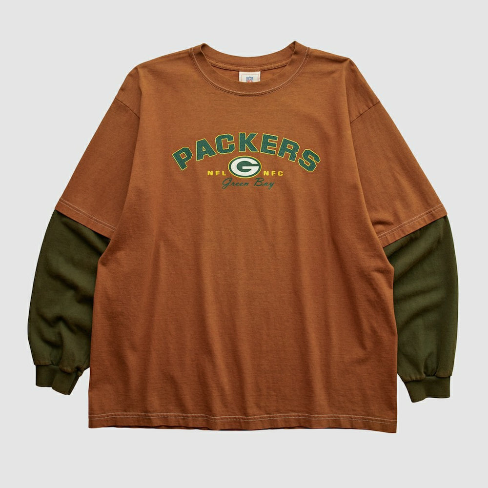 Fanatics Green Bay Packers NFL 2000s Long Sleeve T-shirt Clay Vintage