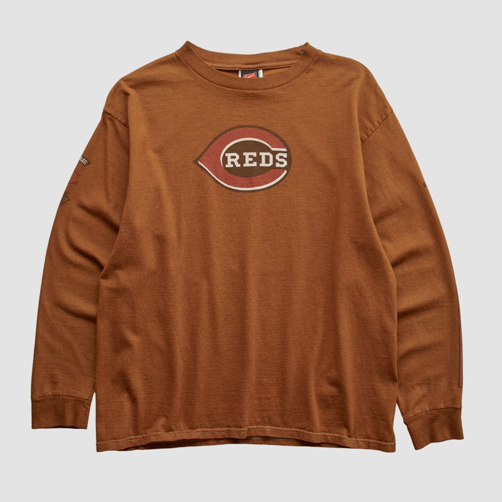Cincinnati Reds Nike 2000s Long Sleeve T-shirt - Clay - Vintage - Nike on Sale