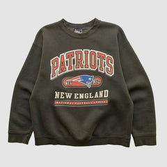 Fanatics New England Patriots Pro Player 90s Pullover Sweatshirt Charcoal Vintage