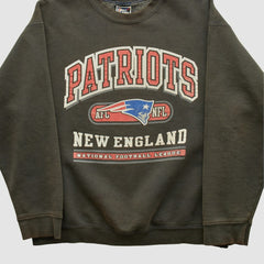 Fanatics New England Patriots Pro Player 90s Pullover Sweatshirt Charcoal Vintage
