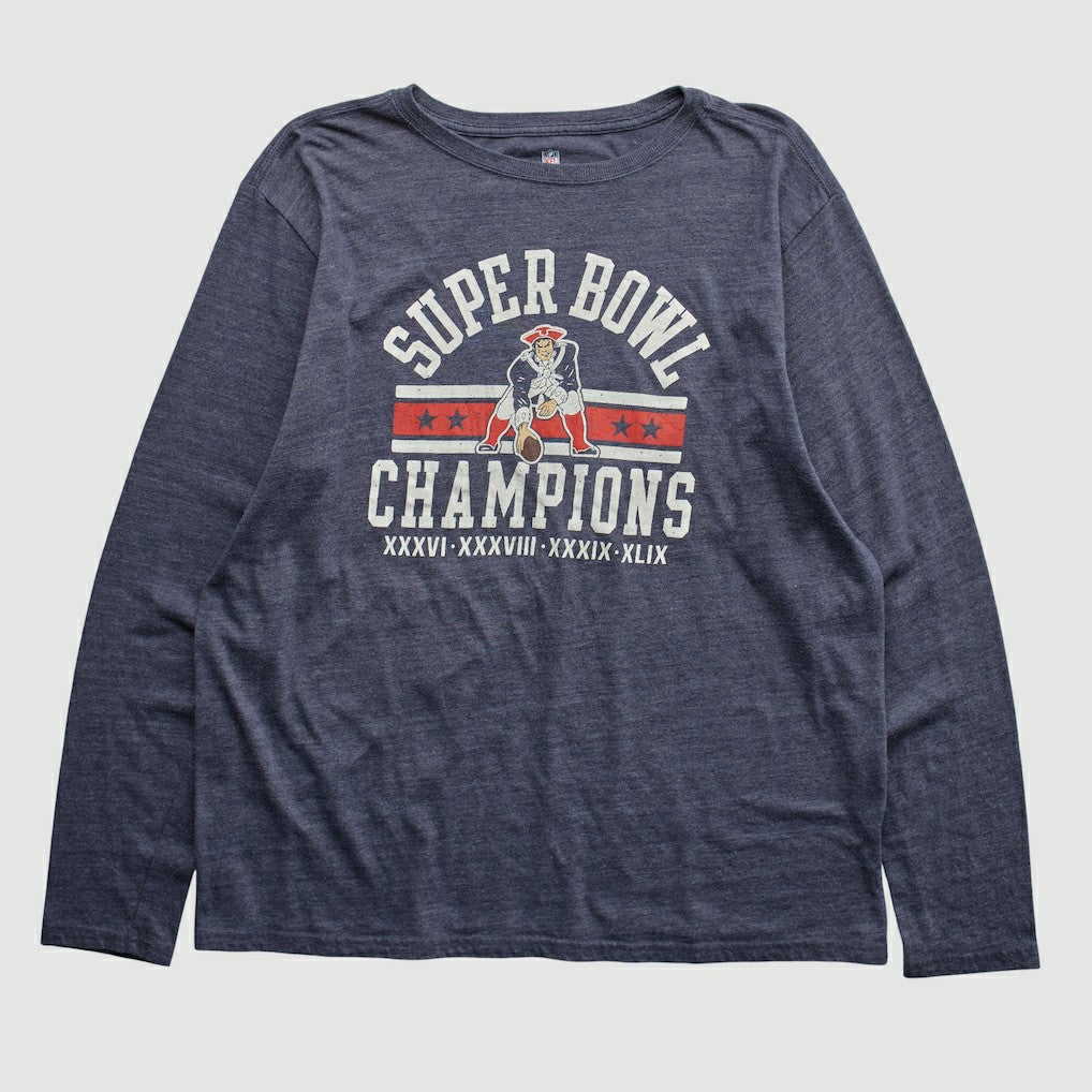 Fanatics New England Patriots NFL Pro Line 2015 Long Sleeve T-shirt Navy Vintage