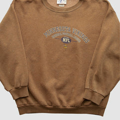 Fanatics Minnesota Vikings Logo Athletic 2000s Pullover Sweatshirt Clay Vintage