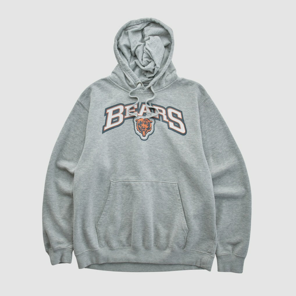 Fanatics Chicago Bears 2010s Hooded Pullover Sweatshirt Heather Gray Vintage