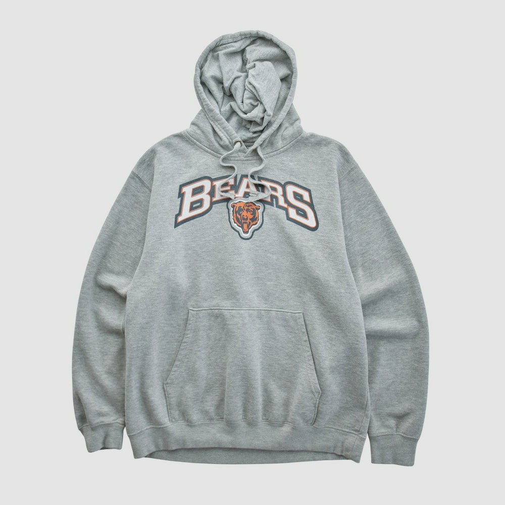 Fanatics Chicago Bears 2010s Hooded Pullover Sweatshirt Heather Gray Vintage