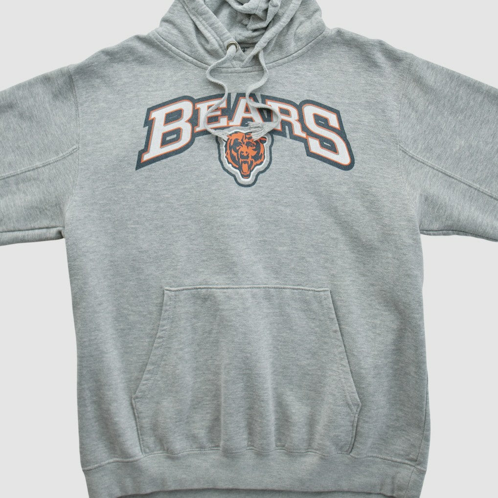 Fanatics Chicago Bears 2010s Hooded Pullover Sweatshirt Heather Gray Vintage
