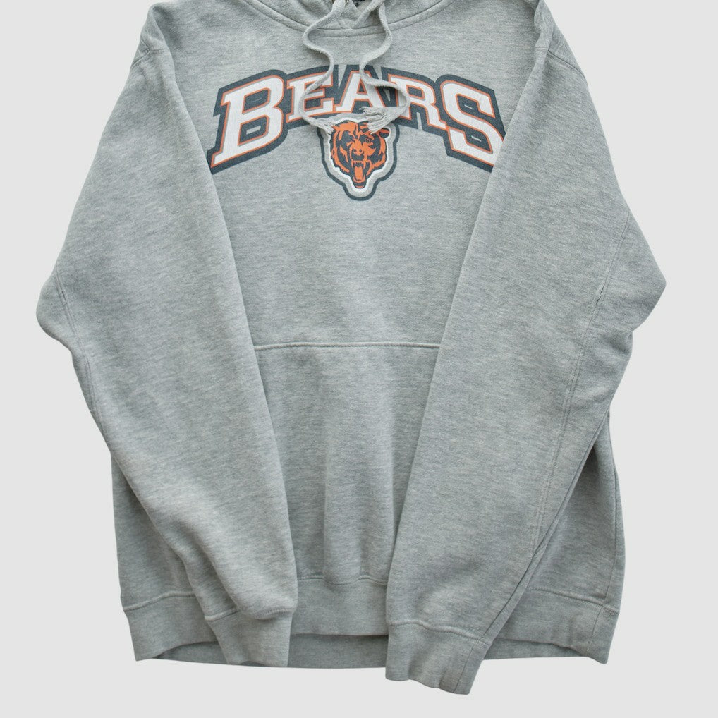 Fanatics Chicago Bears 2010s Hooded Pullover Sweatshirt Heather Gray Vintage