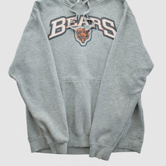 Fanatics Chicago Bears 2010s Hooded Pullover Sweatshirt Heather Gray Vintage