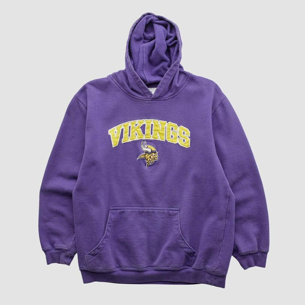 Fanatics Minnesota Vikings NFL 2000s Hooded Pullover Sweatshirt Purple Vintage