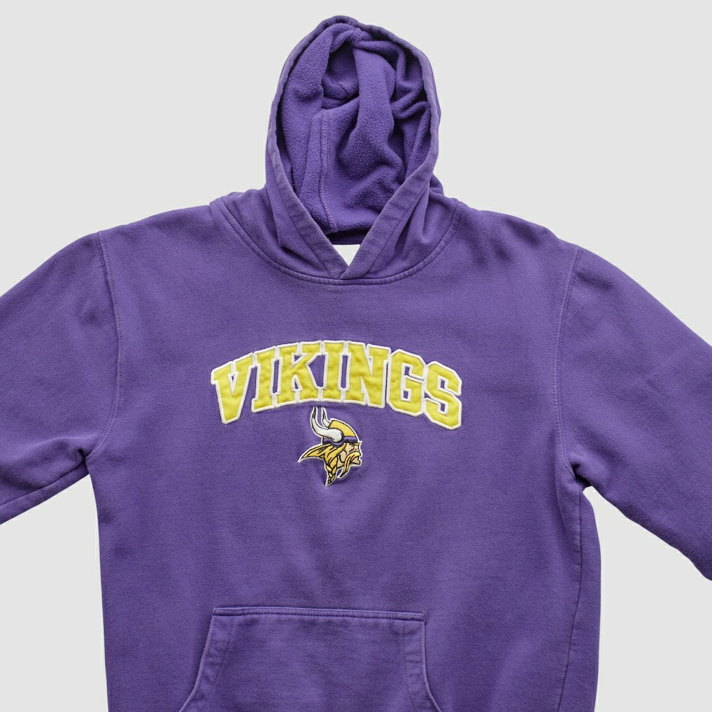 Fanatics Minnesota Vikings NFL 2000s Hooded Pullover Sweatshirt Purple Vintage