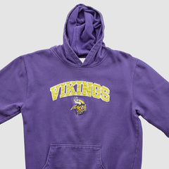 Fanatics Minnesota Vikings NFL 2000s Hooded Pullover Sweatshirt Purple Vintage