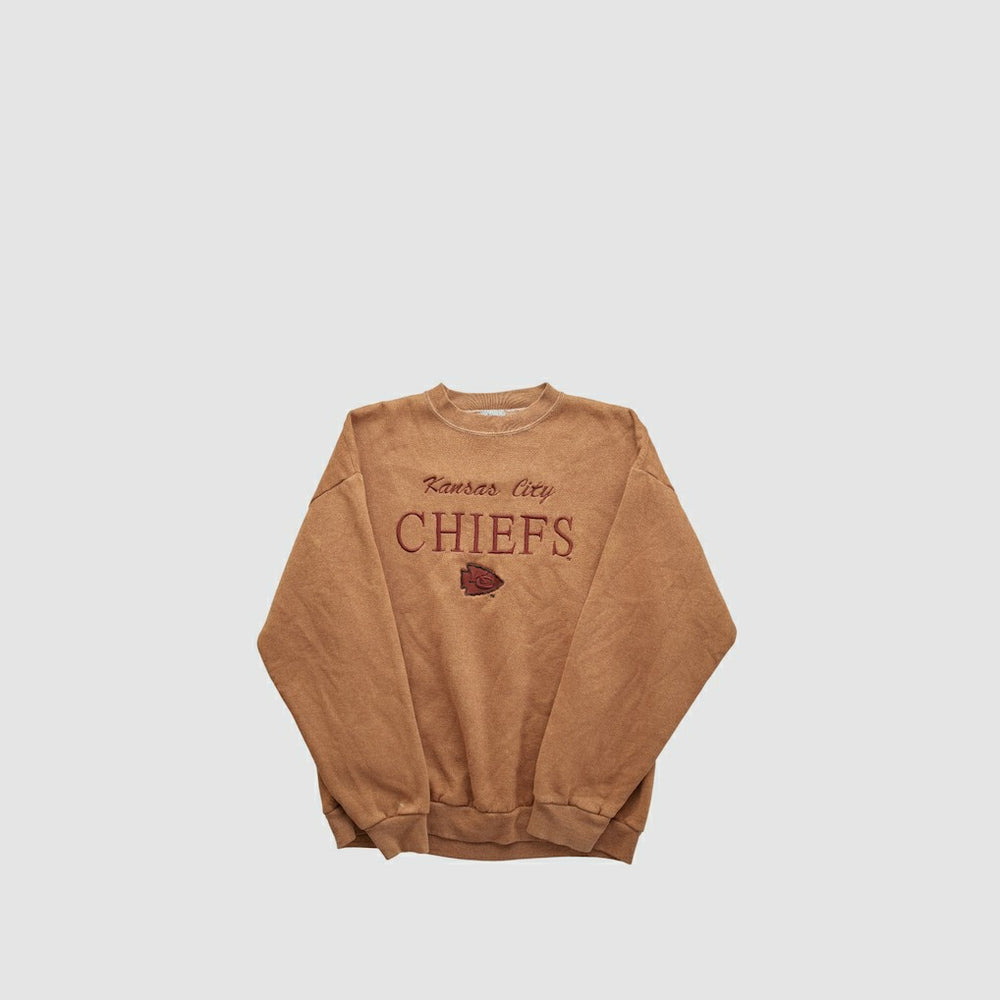Fanatics Kansas City Chiefs Logo 7 90s Pullover Sweatshirt Clay Vintage