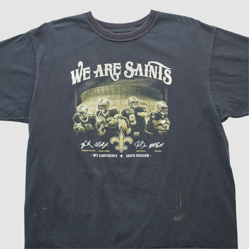 Fanatics New Orleans Saints Reebok 2000s T-shirt Black Vintage