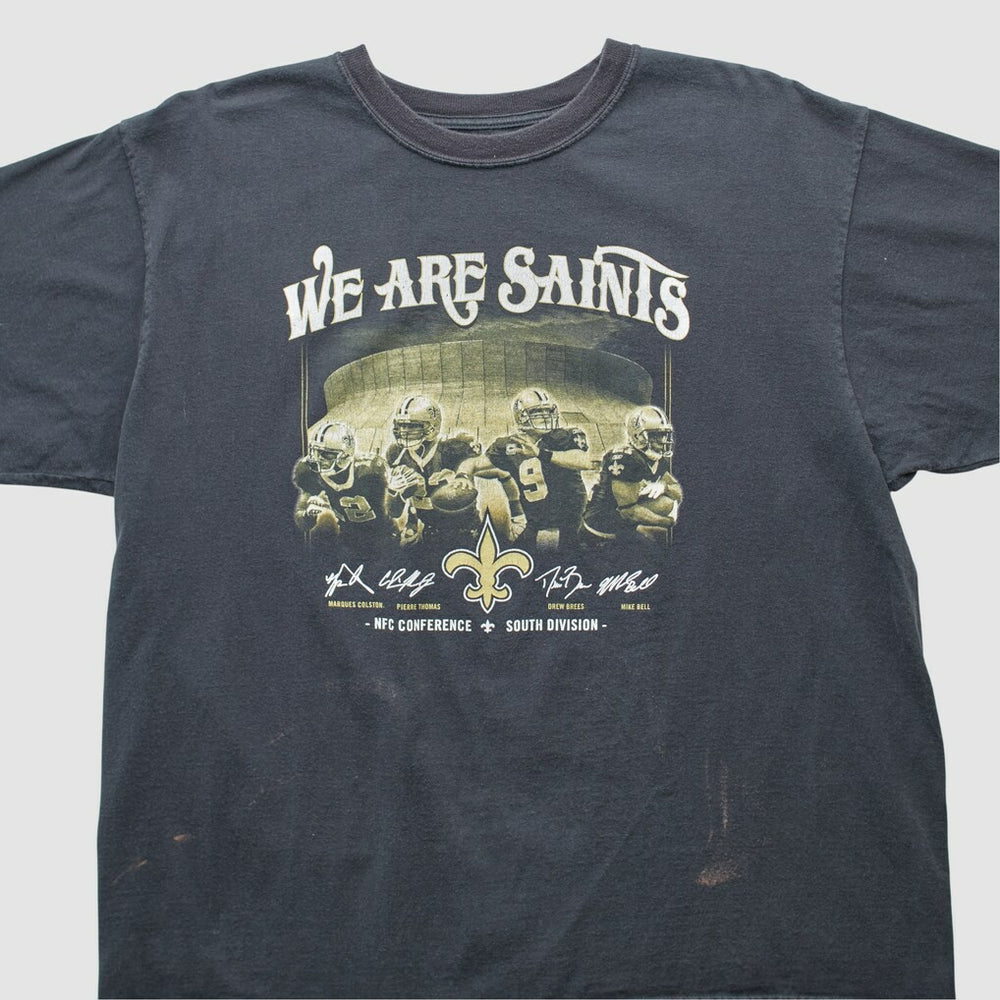 Fanatics New Orleans Saints Reebok 2000s T-shirt Black Vintage