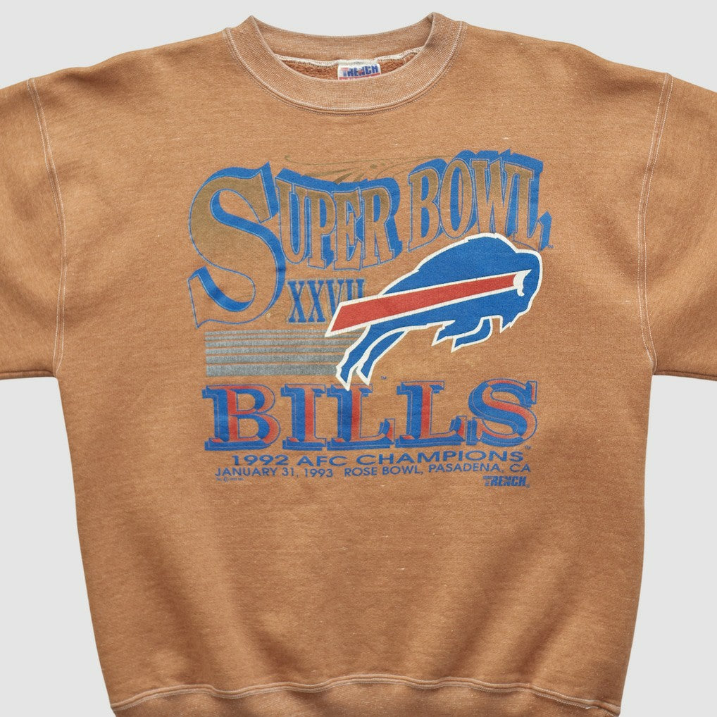 Fanatics Super Bowl XXVII Trench 1992 Pullover Sweatshirt Clay Vintage