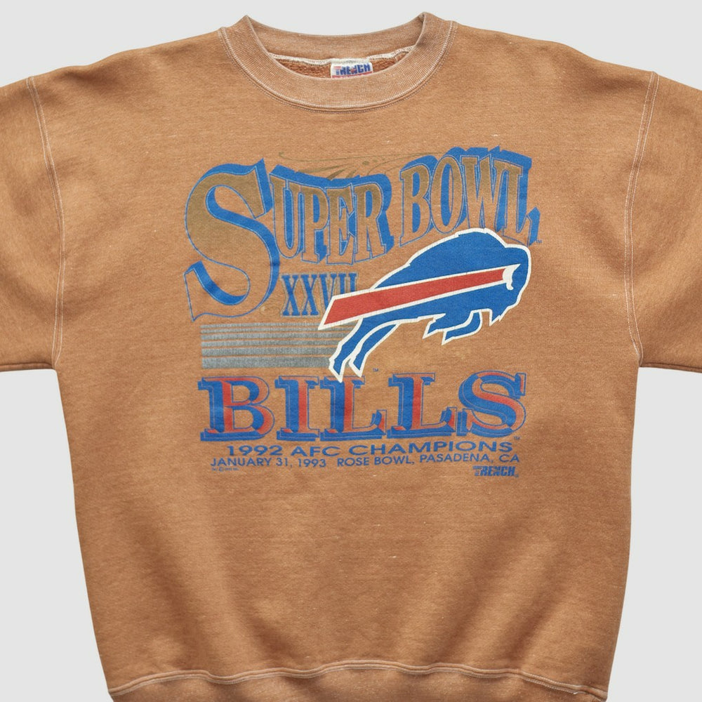 Fanatics Super Bowl XXVII Trench 1992 Pullover Sweatshirt Clay Vintage