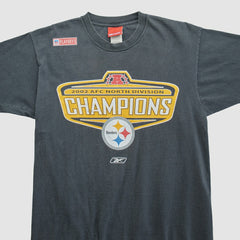 Fanatics Pittsburgh Steelers Reebok 2002 T-shirt Black Vintage