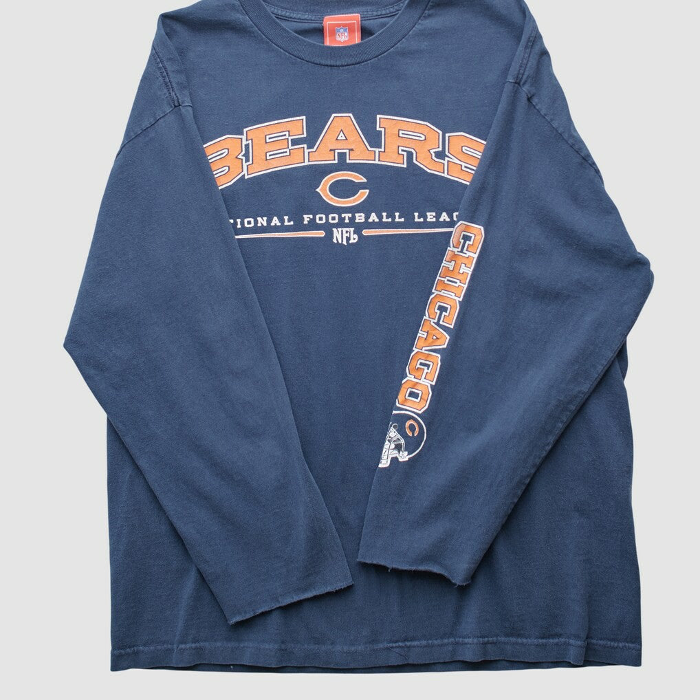 Fanatics Chicago Bears NFL 2000s Long Sleeve T-shirt Navy Vintage