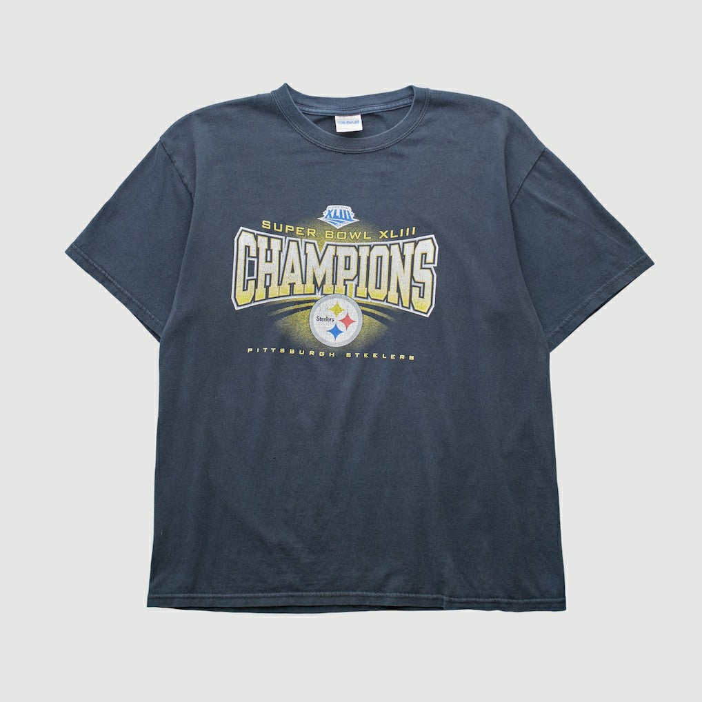 Fanatics Pittsburgh Steelers Gildan 2009 T-shirt Black Vintage