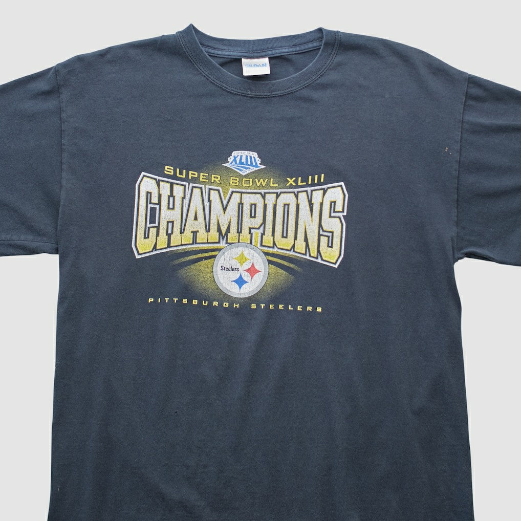 Fanatics Pittsburgh Steelers Gildan 2009 T-shirt Black Vintage