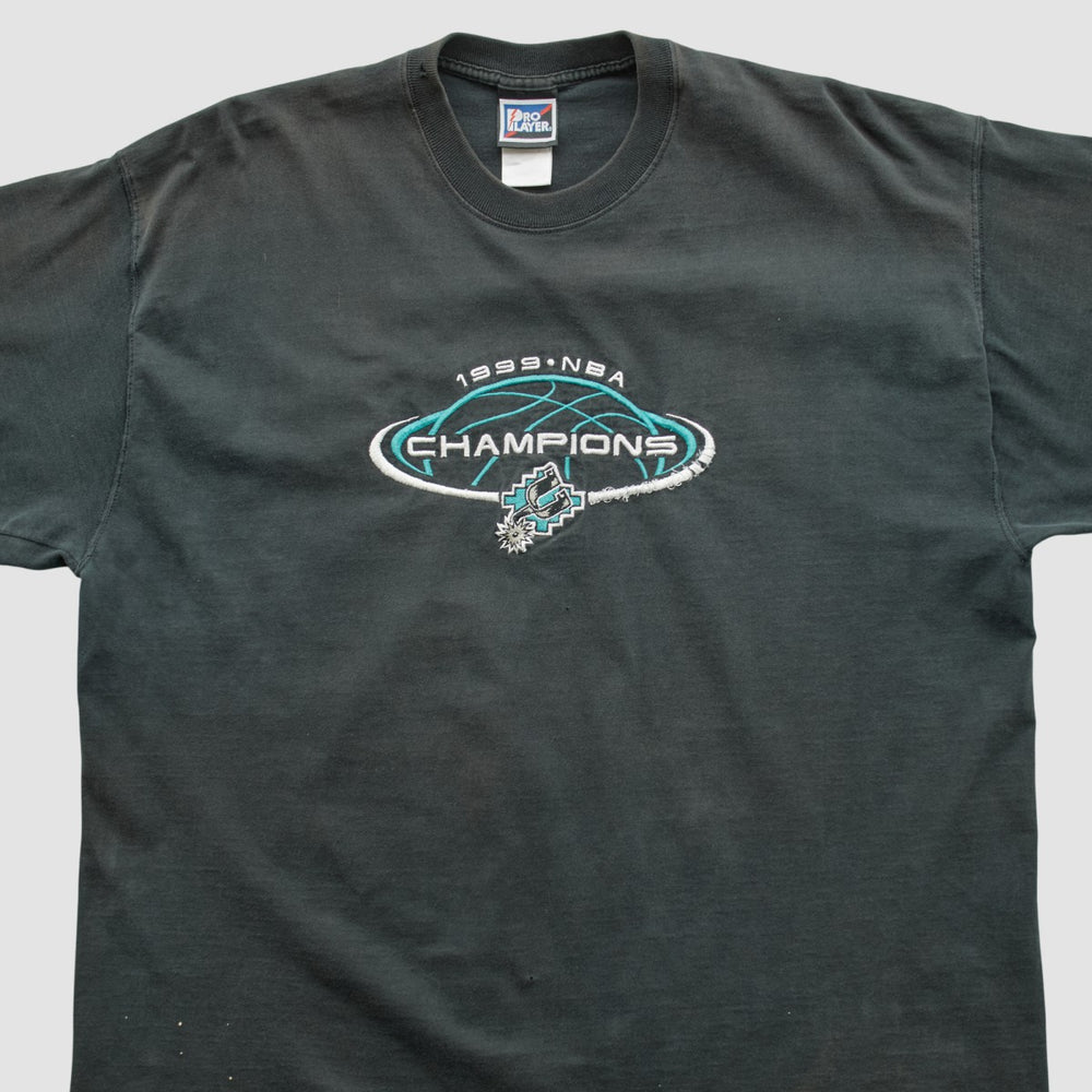 San Antonio Spurs Pro Player 1999 T-shirt Black Vintage | Vintage for sale
