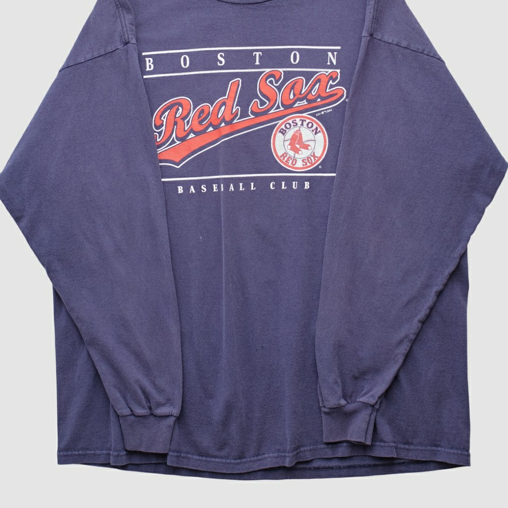 Boston Red Sox True Fan 2004 Long Sleeve T-shirt - Navy - Vintage - Fanatics Discount