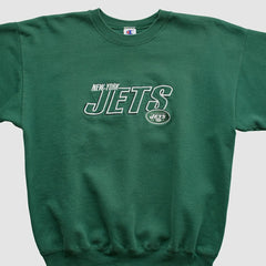 Fanatics New York Jets Champion 2000s Pullover Sweatshirt Green Vintage