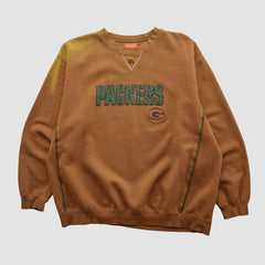 Fanatics Green Bay Packers NFL 2000s Pullover Sweatshirt Brown Vintage