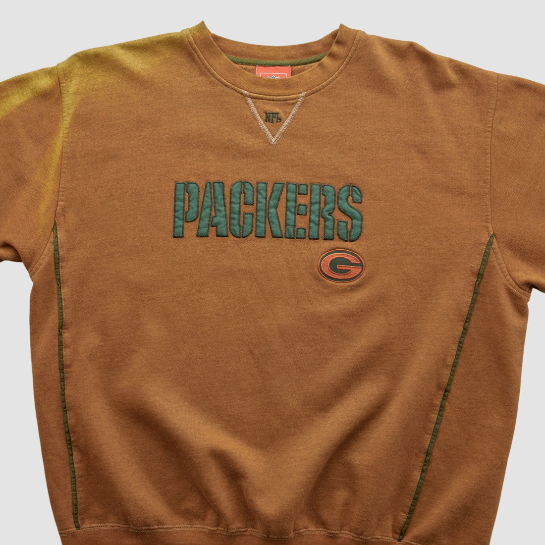 Fanatics Green Bay Packers NFL 2000s Pullover Sweatshirt Brown Vintage