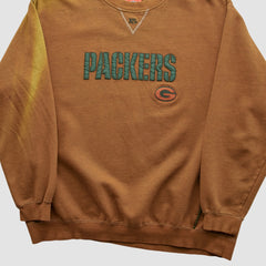 Fanatics Green Bay Packers NFL 2000s Pullover Sweatshirt Brown Vintage
