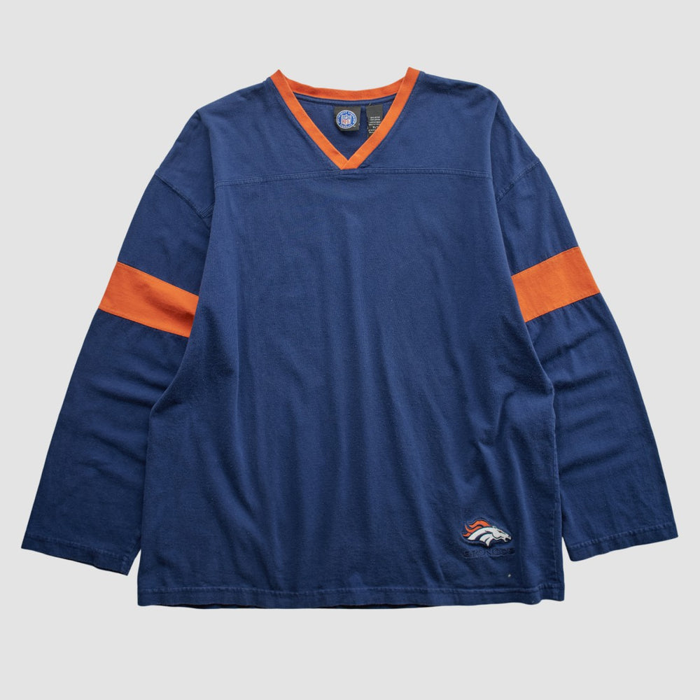 Fanatics Denver Broncos NFL 2000s Long Sleeve T-shirt Navy Vintage