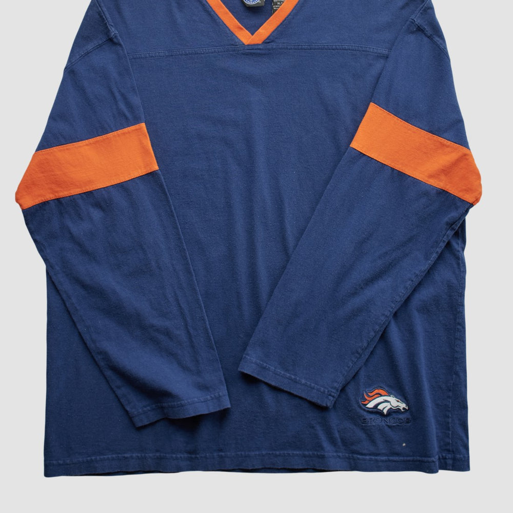 Fanatics Denver Broncos NFL 2000s Long Sleeve T-shirt Navy Vintage