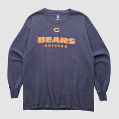 Fanatics Chicago Bears NFL 2000s Long Sleeve T-shirt Navy Vintage