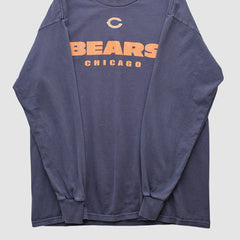Fanatics Chicago Bears NFL 2000s Long Sleeve T-shirt Navy Vintage