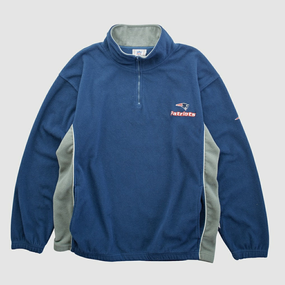 Fanatics New England Patriots NFL 2000s 1/4 Zip Sweatshirt Navy Vintage