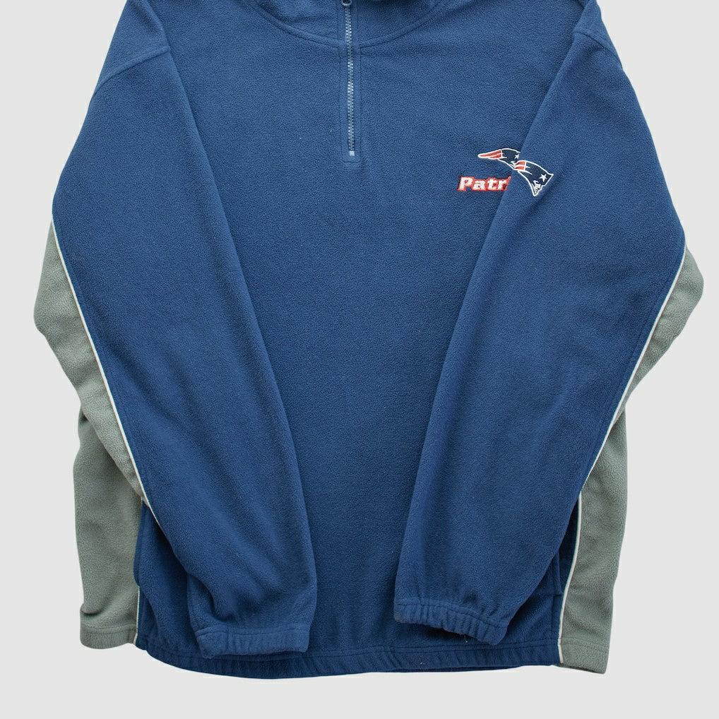 Fanatics New England Patriots NFL 2000s 1/4 Zip Sweatshirt Navy Vintage