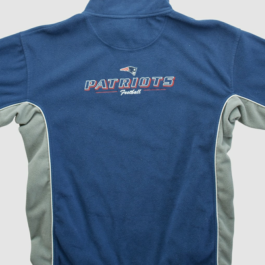 Fanatics New England Patriots NFL 2000s 1/4 Zip Sweatshirt Navy Vintage